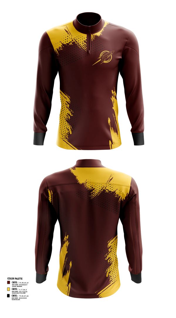 Quarter Zip Jacket, Berne Union, Track & Field, Teamtime, Team time, sublimation, custom sports apparel, team uniforms, spirit wear, spiritwear, sports uniforms, custom shirts, team store, custom team store, fundraiser sports, apparel fundraiser