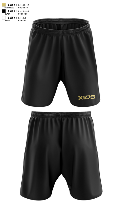 XIOS Strength & Conditioning 79697954 Athletic Shorts With Pockets - 101