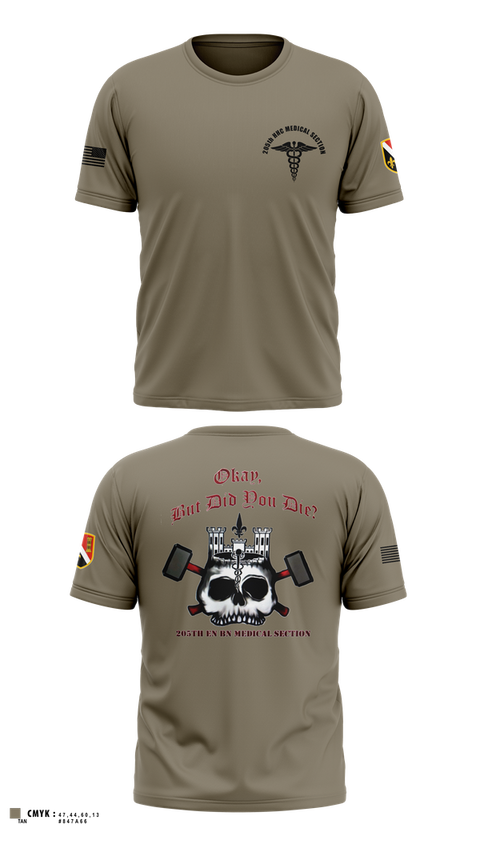 Old School Cotton Feel Shirt, 205th HHC MEDICAL SECTION, , Teamtime, Team time, sublimation, custom sports apparel, team uniforms, spirit wear, spiritwear, sports uniforms, custom shirts, team store, custom team store, fundraiser sports, apparel fundraiser