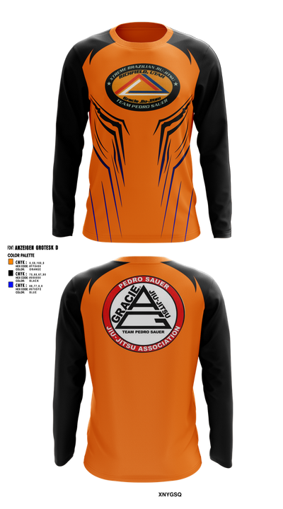 Xtreme Brazilian Jiu Jitsu 9348436 Long Sleeve Performance Shirt 1
