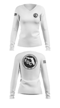 Florida Department of Corrections 76074313 Women's Long Sleeve V-neck Shirt - 2