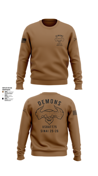 Crew Neck Sweatshirt, D-co 1-173 1st PLT, , Teamtime, Team time, sublimation, custom sports apparel, team uniforms, spirit wear, spiritwear, sports uniforms, custom shirts, team store, custom team store, fundraiser sports, apparel fundraiser