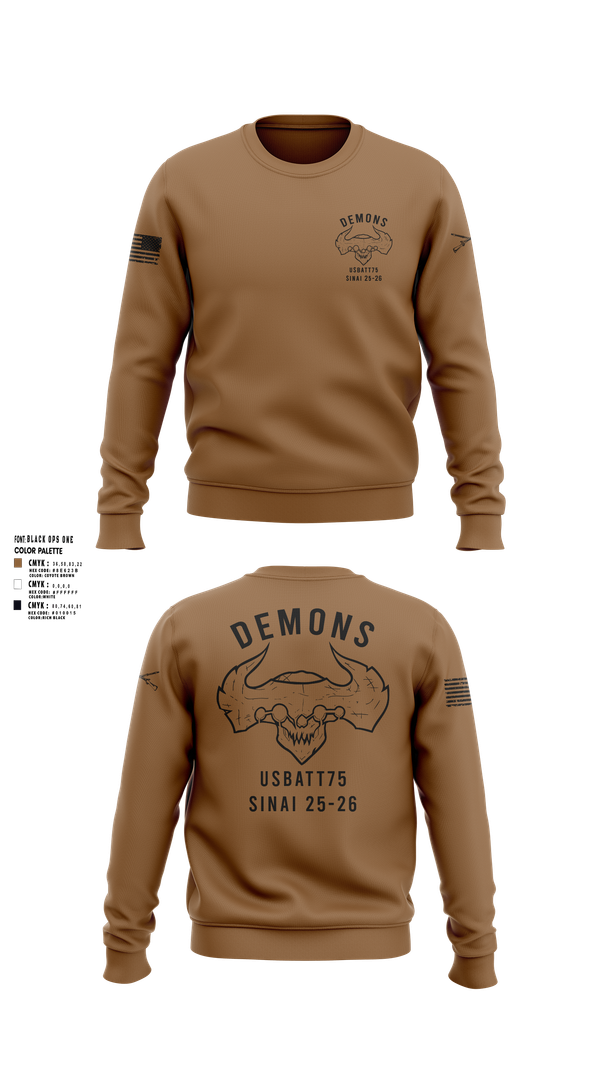 Crew Neck Sweatshirt, D-co 1-173 1st PLT, , Teamtime, Team time, sublimation, custom sports apparel, team uniforms, spirit wear, spiritwear, sports uniforms, custom shirts, team store, custom team store, fundraiser sports, apparel fundraiser
