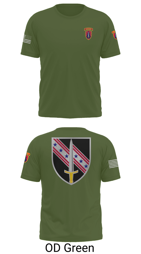 Old School Cotton Feel Shirt, 6/54th SFAB, National Guard, Teamtime, Team time, sublimation, custom sports apparel, team uniforms, spirit wear, spiritwear, sports uniforms, custom shirts, team store, custom team store, fundraiser sports, apparel fundraiser