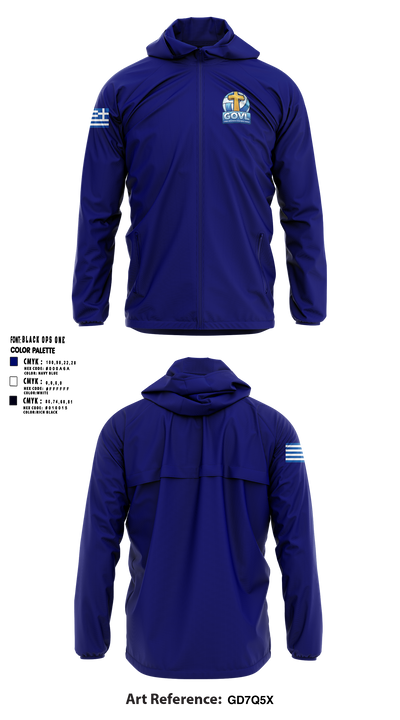 Greek Orthodox Volleyball League 97213591 Windbreaker - 3