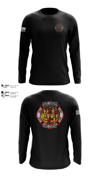 Long Sleeve Performance Shirt, Station 30, Fire Department, Teamtime, Team time, sublimation, custom sports apparel, team uniforms, spirit wear, spiritwear, sports uniforms, custom shirts, team store, custom team store, fundraiser sports, apparel fundraiser