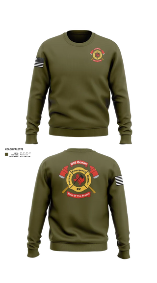 Crew Neck Sweatshirt, Old Ocean Fire Department, Fire Department, Teamtime, Team time, sublimation, custom sports apparel, team uniforms, spirit wear, spiritwear, sports uniforms, custom shirts, team store, custom team store, fundraiser sports, apparel fundraiser
