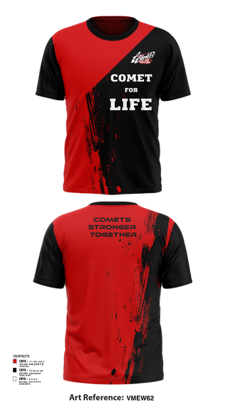Short Sleeve Performance Shirt, Chevak Comets, Wrestling, Teamtime, Team time, sublimation, custom sports apparel, team uniforms, spirit wear, spiritwear, sports uniforms, custom shirts, team store, custom team store, fundraiser sports, apparel fundraiser