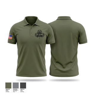 Short Sleeve Performance Polo, Charlie Co., 422 CA BN AIRBORNE, Army, Teamtime, Team time, sublimation, custom sports apparel, team uniforms, spirit wear, spiritwear, sports uniforms, custom shirts, team store, custom team store, fundraiser sports, apparel fundraiser