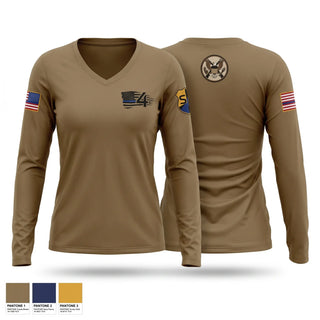 Womens Long Sleeve Vneck Shirt, JB24, Air Force, Teamtime, Team time, sublimation, custom sports apparel, team uniforms, spirit wear, spiritwear, sports uniforms, custom shirts, team store, custom team store, fundraiser sports, apparel fundraiser