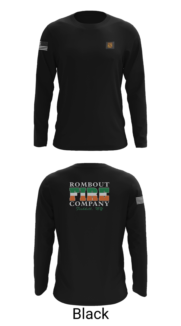Long Sleeve Performance Shirt, Rombout Fire Company, Fire Department, Teamtime, Team time, sublimation, custom sports apparel, team uniforms, spirit wear, spiritwear, sports uniforms, custom shirts, team store, custom team store, fundraiser sports, apparel fundraiser