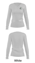 Emerald Illusions Dance Team 67098872 Women's Long Sleeve V-neck Shirt - 16