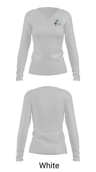 Womens Long Sleeve Vneck Shirt, Emerald Illusions Dance Team, Spirit Store, Teamtime, Team time, sublimation, custom sports apparel, team uniforms, spirit wear, spiritwear, sports uniforms, custom shirts, team store, custom team store, fundraiser sports, apparel fundraiser