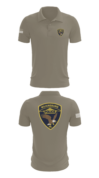 Short Sleeve Performance Polo, Wilkinsburg PD, Police, Teamtime, Team time, sublimation, custom sports apparel, team uniforms, spirit wear, spiritwear, sports uniforms, custom shirts, team store, custom team store, fundraiser sports, apparel fundraiser