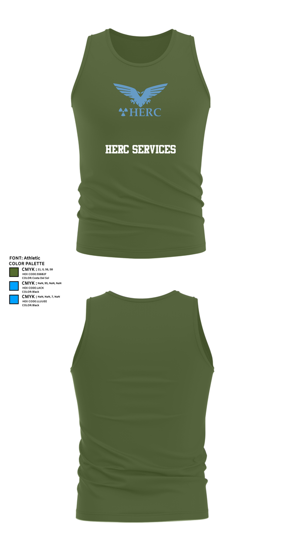 Tank Top, Herc Services, , Teamtime, Team time, sublimation, custom sports apparel, team uniforms, spirit wear, spiritwear, sports uniforms, custom shirts, team store, custom team store, fundraiser sports, apparel fundraiser