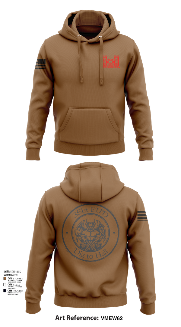 Hoodie, 351st EUD, , Teamtime, Team time, sublimation, custom sports apparel, team uniforms, spirit wear, spiritwear, sports uniforms, custom shirts, team store, custom team store, fundraiser sports, apparel fundraiser