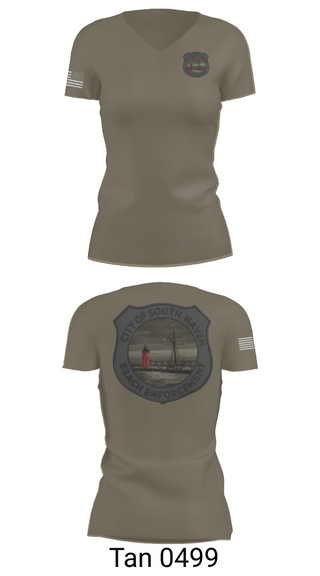 Womens Short Sleeve Vneck Shirt, South Haven Beach Enforcement, Police, Teamtime, Team time, sublimation, custom sports apparel, team uniforms, spirit wear, spiritwear, sports uniforms, custom shirts, team store, custom team store, fundraiser sports, apparel fundraiser