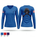 Scottsbluff JROTC 62719880 Women's Long Sleeve V-neck Shirt - 1