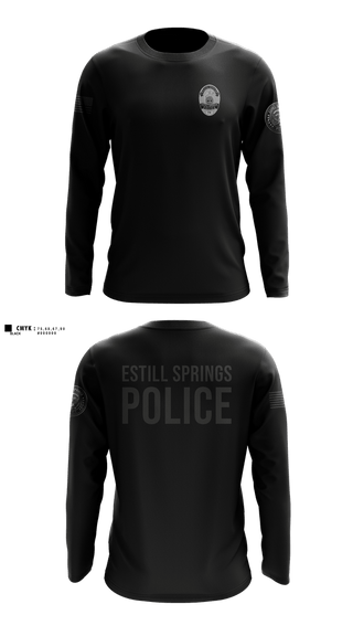 Long Sleeve Performance Shirt, Estill Springs Police, Police, Teamtime, Team time, sublimation, custom sports apparel, team uniforms, spirit wear, spiritwear, sports uniforms, custom shirts, team store, custom team store, fundraiser sports, apparel fundraiser