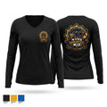NYPD NARCOTICS K9 Women's Long Sleeve V-neck Shirt - 1