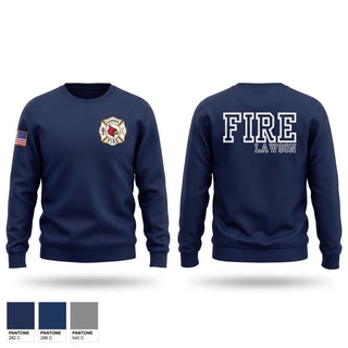 Crew Neck Sweatshirt, Lawson Fire, Fire Department, Teamtime, Team time, sublimation, custom sports apparel, team uniforms, spirit wear, spiritwear, sports uniforms, custom shirts, team store, custom team store, fundraiser sports, apparel fundraiser