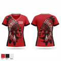 Portage Indians 77552010 Women's Short Sleeve V-neck Shirt - 1