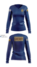 Hudspeth county sheriff office 47128359 Women's Long Sleeve V-neck Shirt - 21