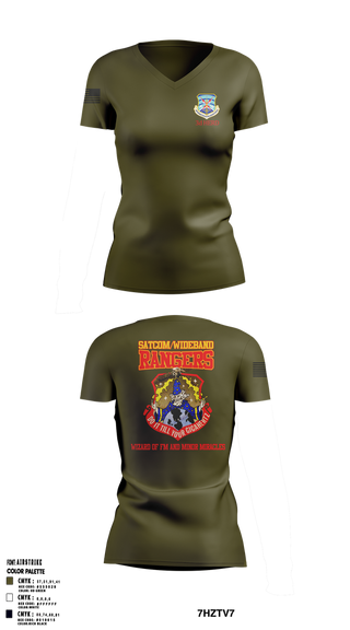 Womens Short Sleeve Vneck Shirt, 3d Combat Communications Group, , Teamtime, Team time, sublimation, custom sports apparel, team uniforms, spirit wear, spiritwear, sports uniforms, custom shirts, team store, custom team store, fundraiser sports, apparel fundraiser