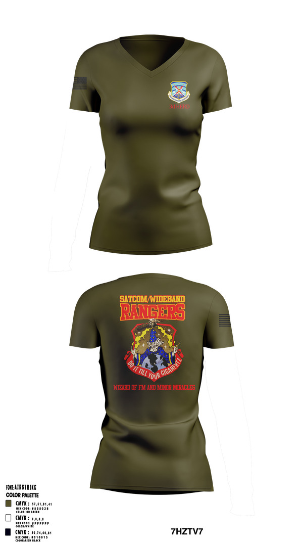 Womens Short Sleeve Vneck Shirt, 3d Combat Communications Group, , Teamtime, Team time, sublimation, custom sports apparel, team uniforms, spirit wear, spiritwear, sports uniforms, custom shirts, team store, custom team store, fundraiser sports, apparel fundraiser