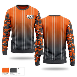 Crew Neck Sweatshirt, SMOKE FASTPITCH, Softball, Teamtime, Team time, sublimation, custom sports apparel, team uniforms, spirit wear, spiritwear, sports uniforms, custom shirts, team store, custom team store, fundraiser sports, apparel fundraiser