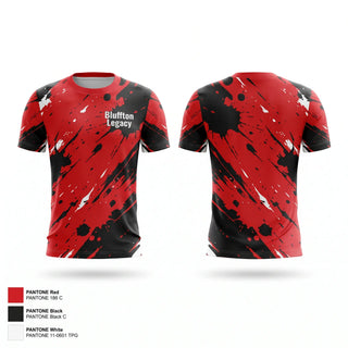Short Sleeve Performance Shirt, Bluffton Legacy, Men's Soccer, Teamtime, Team time, sublimation, custom sports apparel, team uniforms, spirit wear, spiritwear, sports uniforms, custom shirts, team store, custom team store, fundraiser sports, apparel fundraiser