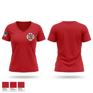 Womens Short Sleeve Vneck Shirt, WFD732, Fire Department, Teamtime, Team time, sublimation, custom sports apparel, team uniforms, spirit wear, spiritwear, sports uniforms, custom shirts, team store, custom team store, fundraiser sports, apparel fundraiser