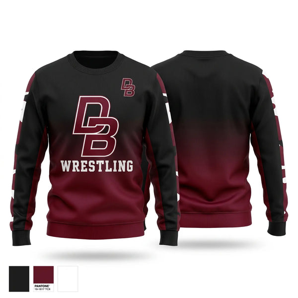 Crew Neck Sweatshirt, Don Bosco Ironmen Wrestling, Wrestling, Teamtime, Team time, sublimation, custom sports apparel, team uniforms, spirit wear, spiritwear, sports uniforms, custom shirts, team store, custom team store, fundraiser sports, apparel fundraiser