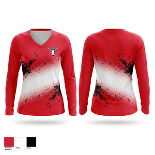Womens Long Sleeve Vneck Shirt, Rocksprings Angoras, , Teamtime, Team time, sublimation, custom sports apparel, team uniforms, spirit wear, spiritwear, sports uniforms, custom shirts, team store, custom team store, fundraiser sports, apparel fundraiser