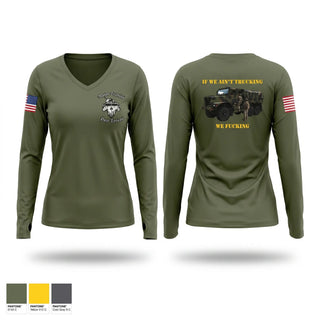 Womens Long Sleeve Vneck Shirt, MOTOR TOXICOS, Marines, Teamtime, Team time, sublimation, custom sports apparel, team uniforms, spirit wear, spiritwear, sports uniforms, custom shirts, team store, custom team store, fundraiser sports, apparel fundraiser