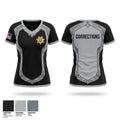 Orleans County Corrections Women's Short Sleeve V-neck Shirt - 1