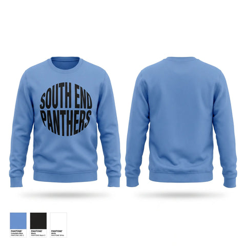 Crew Neck Sweatshirt, South End Panthers, Baseball, Teamtime, Team time, sublimation, custom sports apparel, team uniforms, spirit wear, spiritwear, sports uniforms, custom shirts, team store, custom team store, fundraiser sports, apparel fundraiser