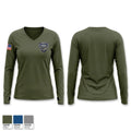 Prince George's County Police Robbery Unit 54388411 Women's Long Sleeve V-neck Shirt - 1