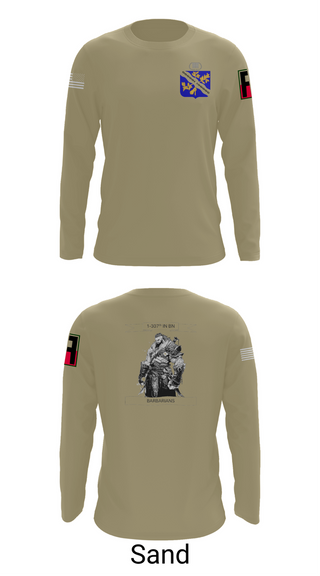 Long Sleeve Performance Shirt, 1-306th IN BN, , Teamtime, Team time, sublimation, custom sports apparel, team uniforms, spirit wear, spiritwear, sports uniforms, custom shirts, team store, custom team store, fundraiser sports, apparel fundraiser