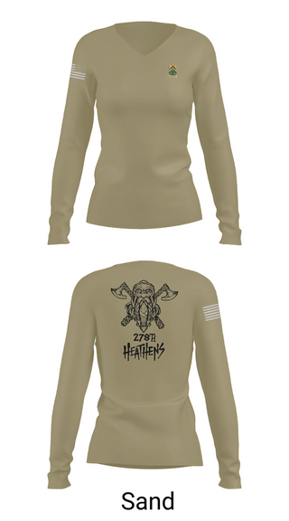 Womens Long Sleeve Vneck Shirt, 3/278 ACR, , Teamtime, Team time, sublimation, custom sports apparel, team uniforms, spirit wear, spiritwear, sports uniforms, custom shirts, team store, custom team store, fundraiser sports, apparel fundraiser