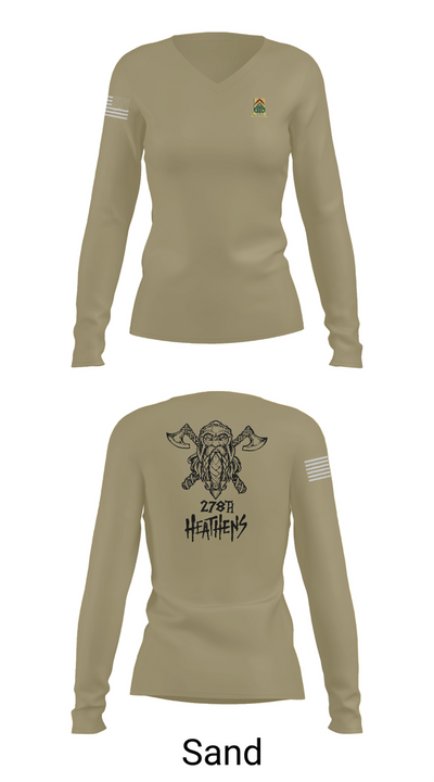 3/278 ACR 4472846 Women's Long Sleeve V-neck Shirt - 97