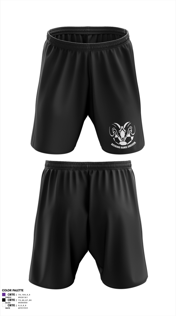 Mens Soccer Shorts, Deering Rams Soccer, Men's Soccer, Teamtime, Team time, sublimation, custom sports apparel, team uniforms, spirit wear, spiritwear, sports uniforms, custom shirts, team store, custom team store, fundraiser sports, apparel fundraiser