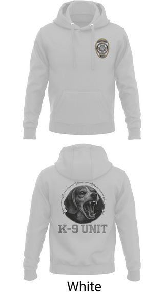 Hoodie, Farmersville PD K9 Hunter, Police, Teamtime, Team time, sublimation, custom sports apparel, team uniforms, spirit wear, spiritwear, sports uniforms, custom shirts, team store, custom team store, fundraiser sports, apparel fundraiser