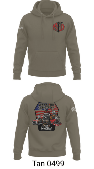 Hoodie, Newport Fire Dept, Fire Department, Teamtime, Team time, sublimation, custom sports apparel, team uniforms, spirit wear, spiritwear, sports uniforms, custom shirts, team store, custom team store, fundraiser sports, apparel fundraiser