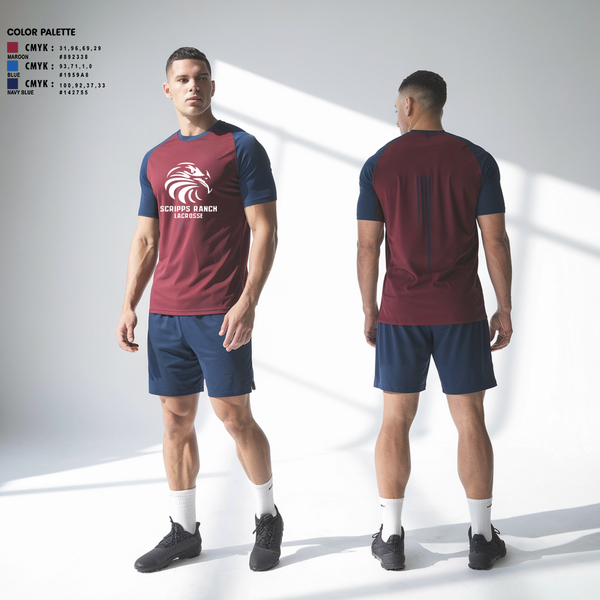 Short Sleeve Performance Shirt, Scripps Ranch Lacrosse, Men's Lacrosse, Teamtime, Team time, sublimation, custom sports apparel, team uniforms, spirit wear, spiritwear, sports uniforms, custom shirts, team store, custom team store, fundraiser sports, apparel fundraiser
