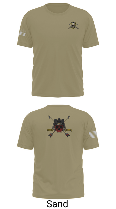 HHC 1ST BN 65TH INF REG 37027078 Short Sleeve Performance Shirt - 96