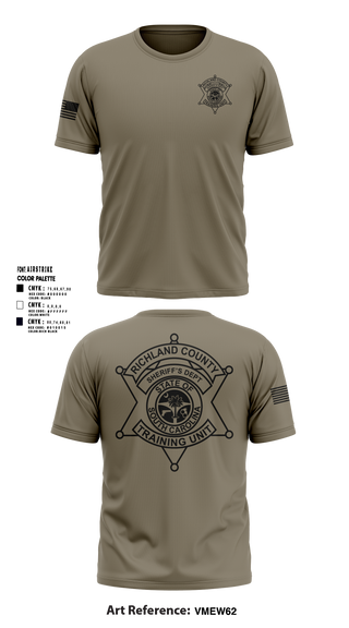 Short Sleeve Rash Guard Shirt, Richland County Sheriff's Department Training Unit, Police, Teamtime, Team time, sublimation, custom sports apparel, team uniforms, spirit wear, spiritwear, sports uniforms, custom shirts, team store, custom team store, fundraiser sports, apparel fundraiser