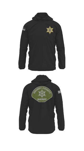 Windbreaker, Grundy County Sheriff's Department, Police, Teamtime, Team time, sublimation, custom sports apparel, team uniforms, spirit wear, spiritwear, sports uniforms, custom shirts, team store, custom team store, fundraiser sports, apparel fundraiser