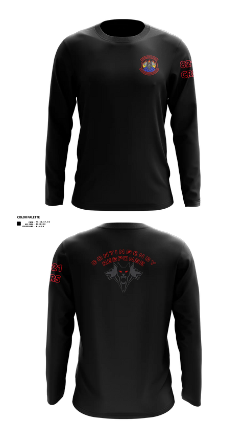 Long Sleeve Performance Shirt, 821 CRS, Air Force, Teamtime, Team time, sublimation, custom sports apparel, team uniforms, spirit wear, spiritwear, sports uniforms, custom shirts, team store, custom team store, fundraiser sports, apparel fundraiser