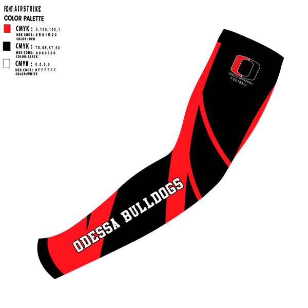 Arm Sleeve, Odessa R-VII Bulldogs Football, , Teamtime, Team time, sublimation, custom sports apparel, team uniforms, spirit wear, spiritwear, sports uniforms, custom shirts, team store, custom team store, fundraiser sports, apparel fundraiser
